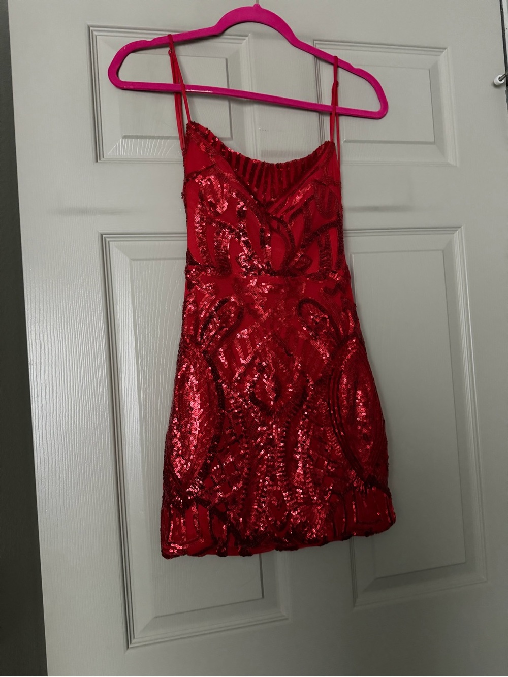 Red sequin Lucy in the sky dress size s